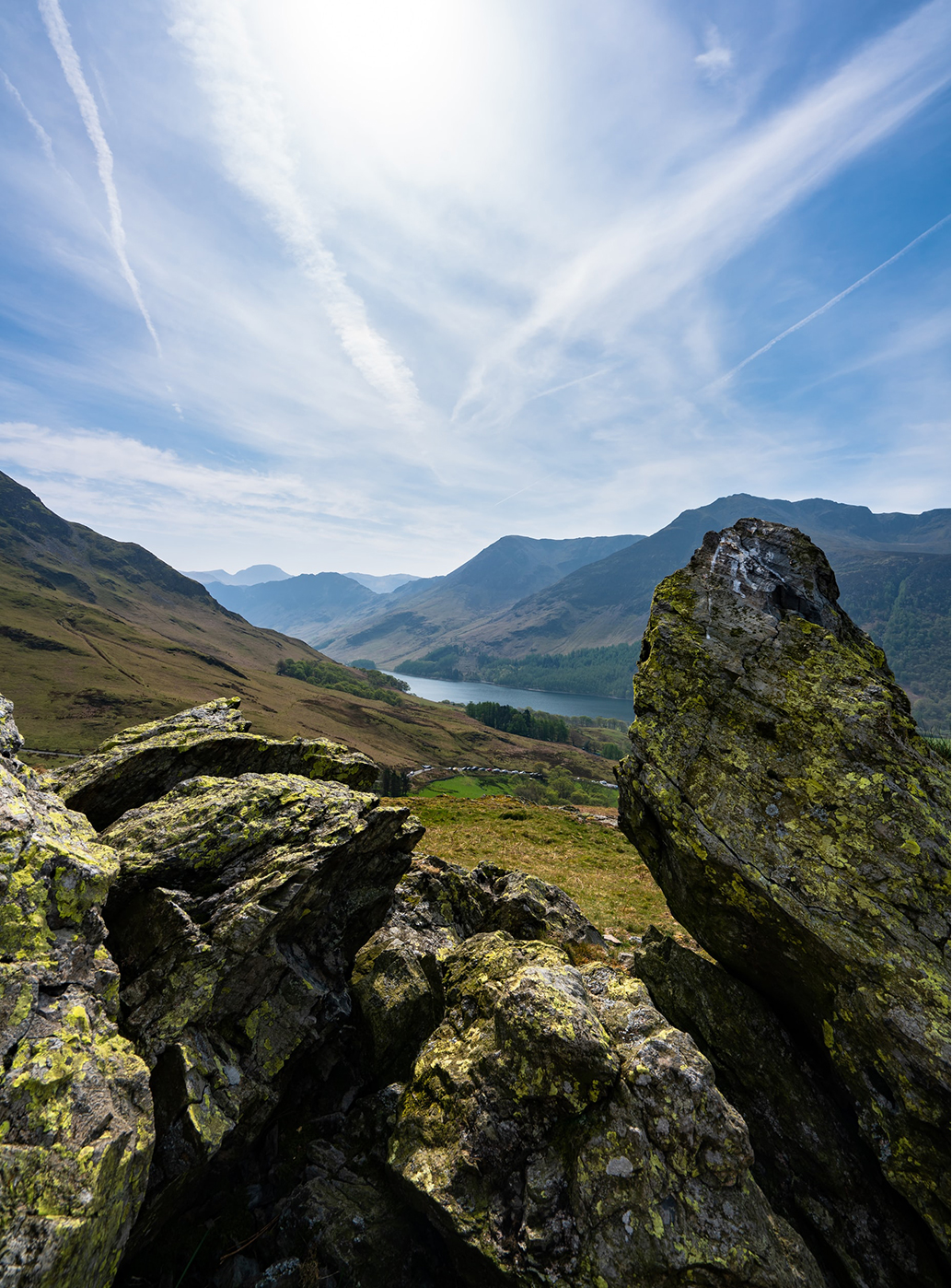 A sunny blue sky now of the lake district