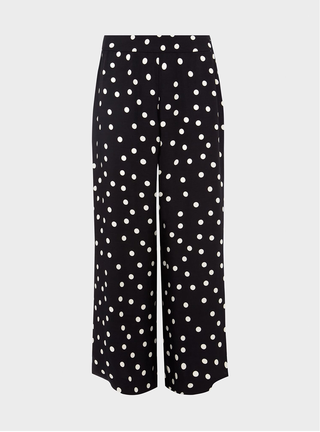 Hobbs Lauren Black and White Spotted Trousers