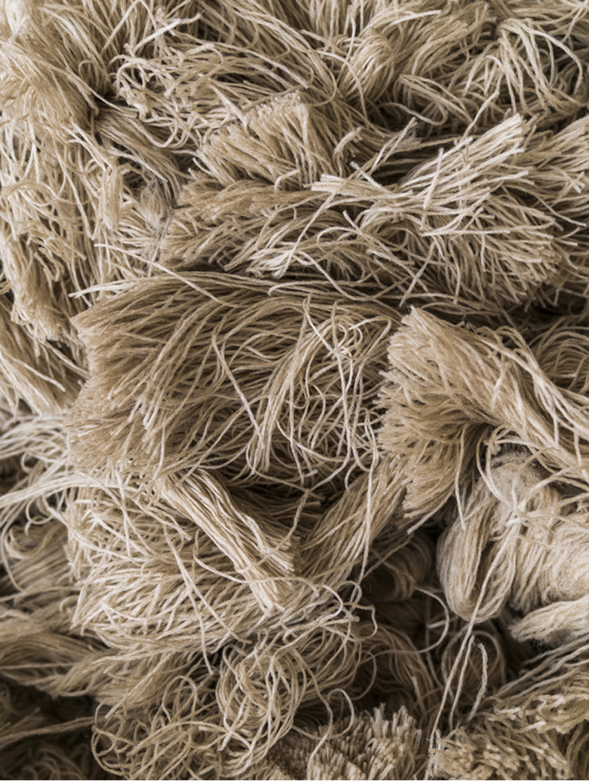 Close up shot of wool.
