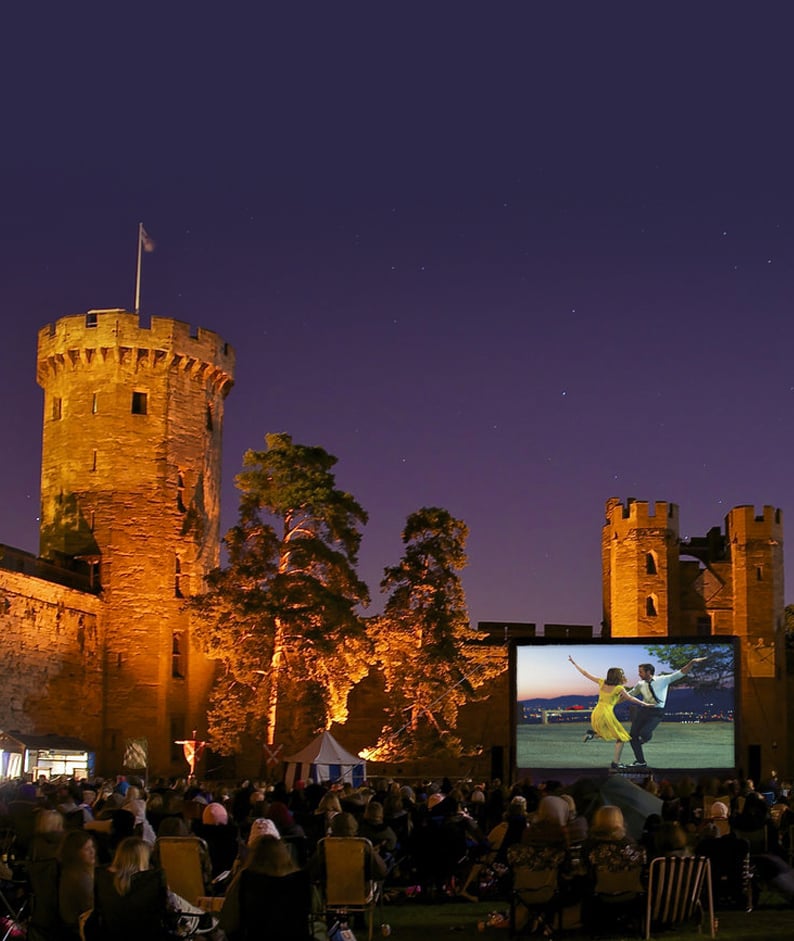 Watch oscar-winning film at a retro drive through set in the grounds of a castle